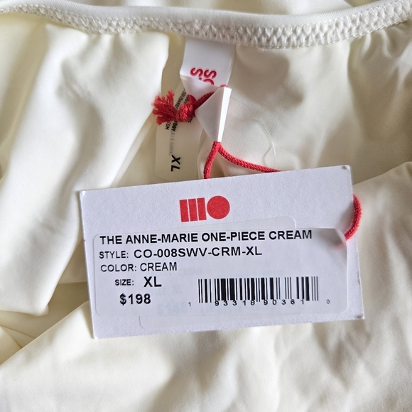 New Solid & Striped The Annie Cream One-Piece Swimsuit NWT XL - Picture 9 of 10